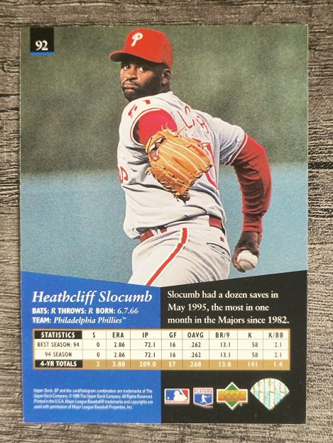 1995 SP #92 Heathcliff Slocumb