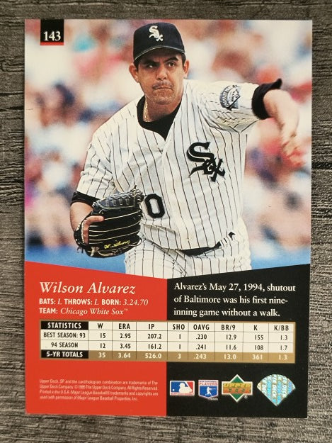 1995 SP #143 Wilson Alvarez