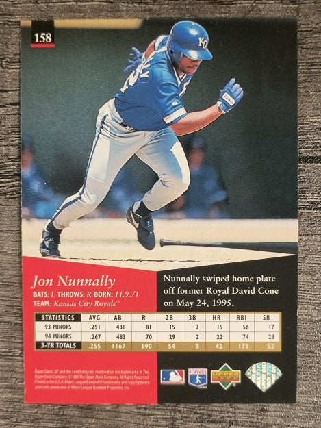1995 SP #158 Jon Nunnally