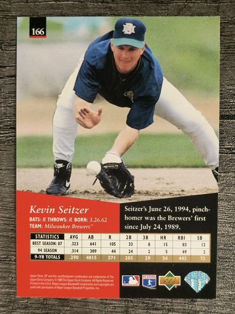 1995 SP #166 Kevin Seitzer