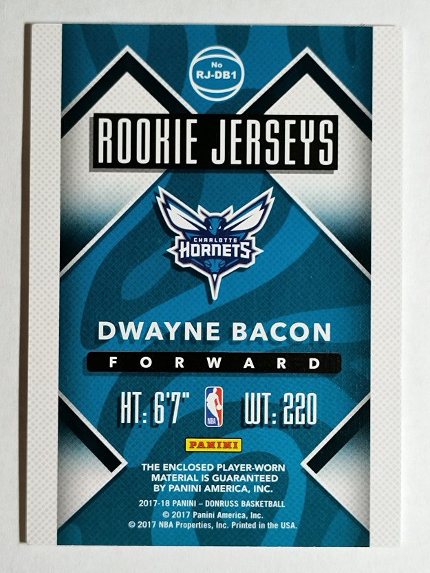 2017-18 Donruss Rookie Jerseys #19 Dwayne Bacon