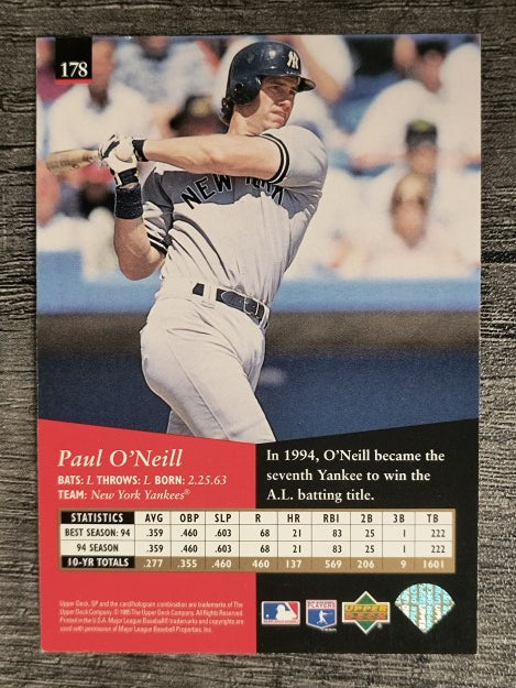 1995 SP #178 Paul O'Neill