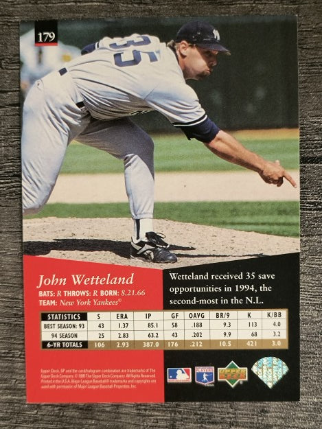 1995 SP #179 John Wetteland