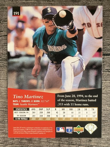 1995 SP #191 Tino Martinez