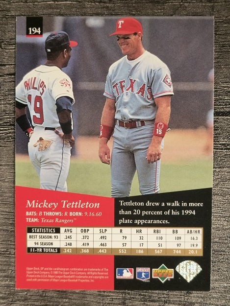 1995 SP #194 Mickey Tettleton