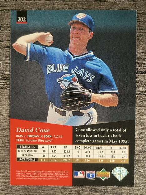 1995 SP #202 David Cone