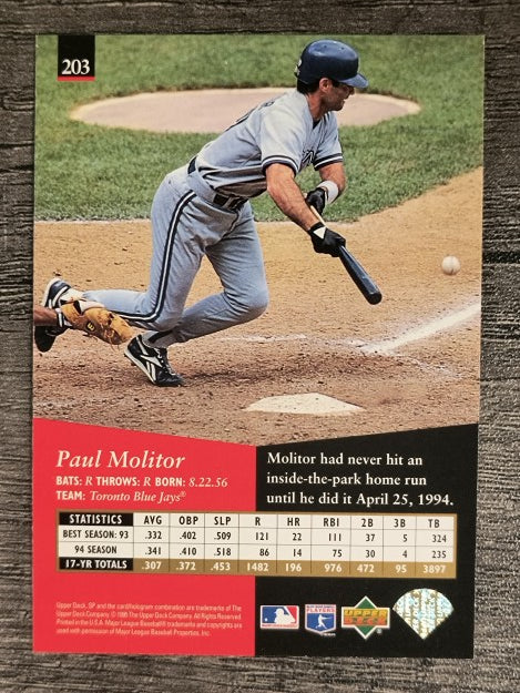 1995 SP #203 Paul Molitor