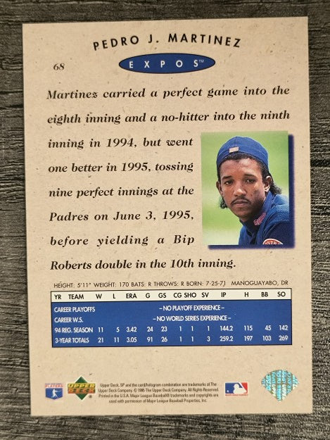 1995 SP Championship #68 Pedro Martinez