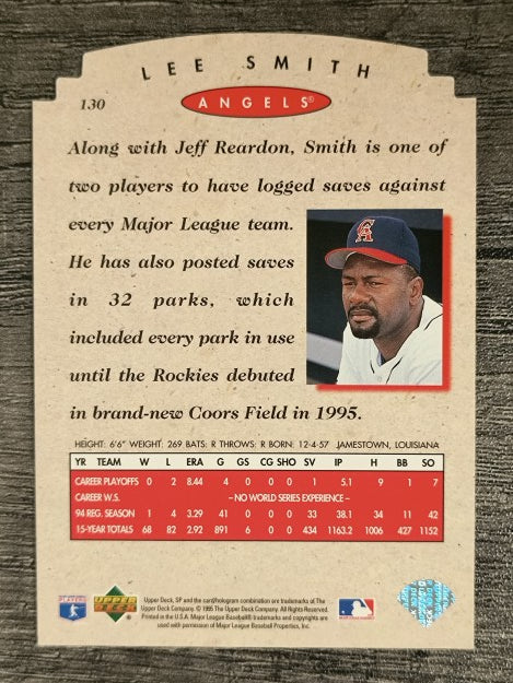 1995 SP Championship Die Cuts #130 Lee Smith