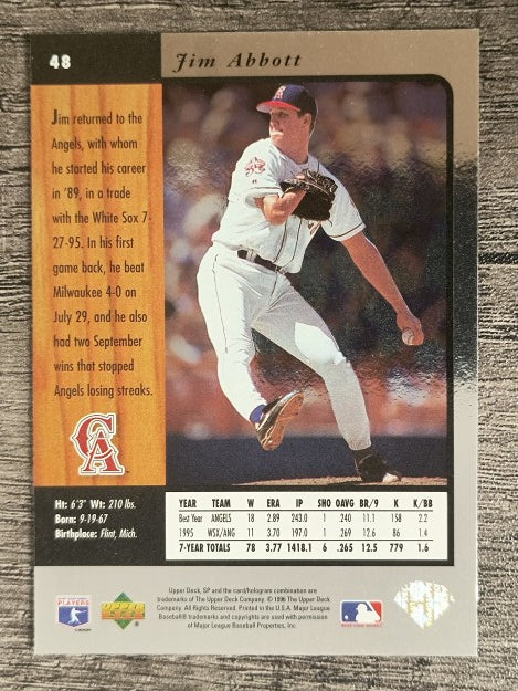1996 SP #48 Jim Abbott