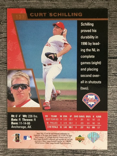 1997 SP #137 Curt Schilling