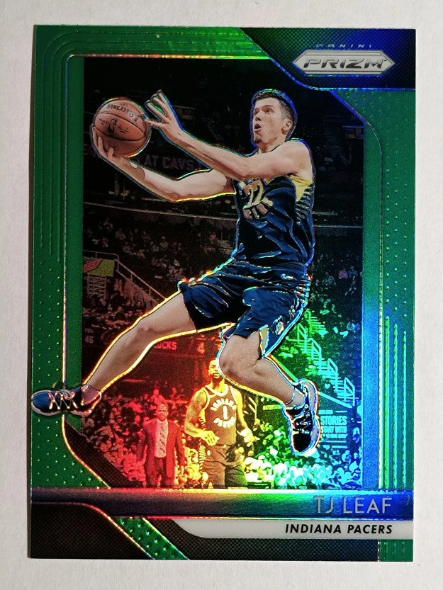 2018-19 Panini Prizm Prizms Green #124 TJ Leaf