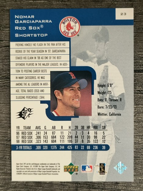 1999 SPx #23 Nomar Garciaparra