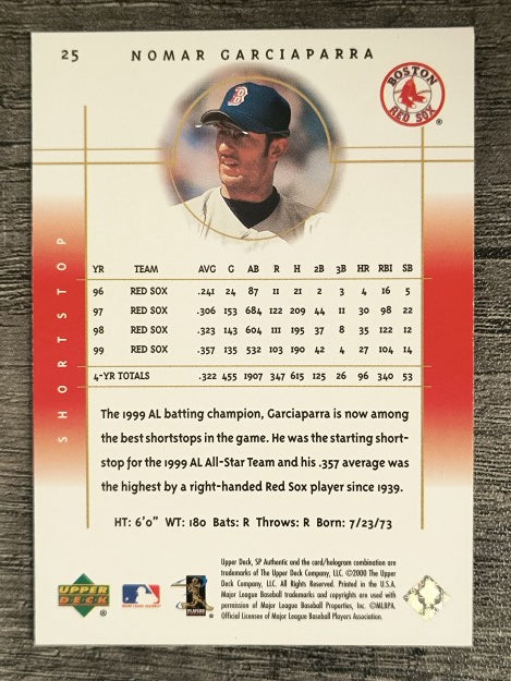 2000 SP Authentic #25 Nomar Garciaparra