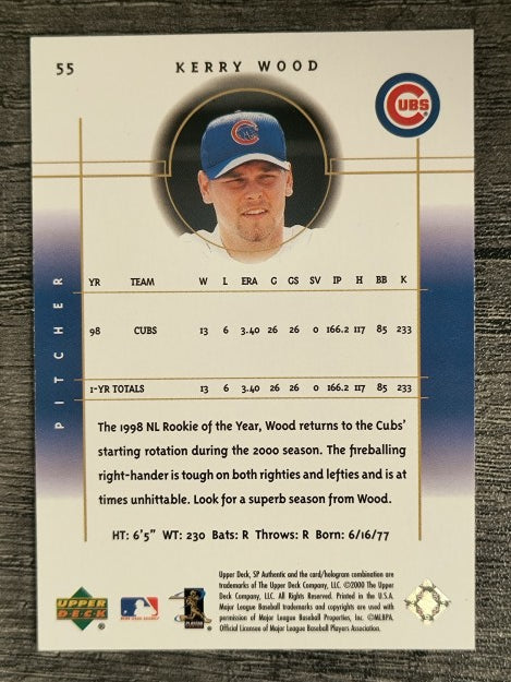 2000 SP Authentic #55 Kerry Wood