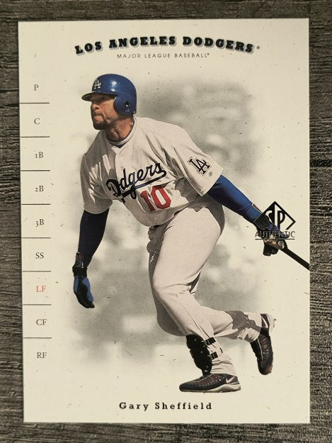 2001 SP Authentic #61 Gary Sheffield