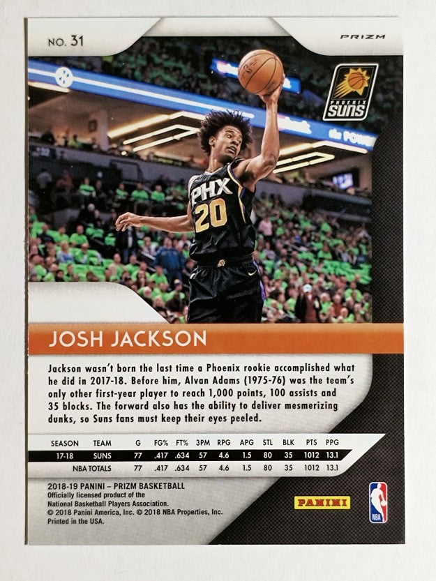 2018-19 Panini Prizm Prizms Green #31 Josh Jackson