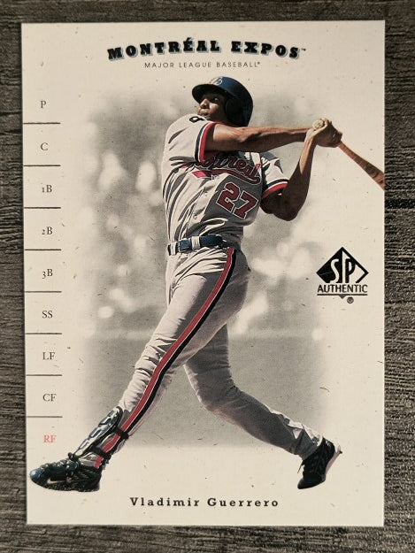 2001 SP Authentic #64 Vladimir Guerrero