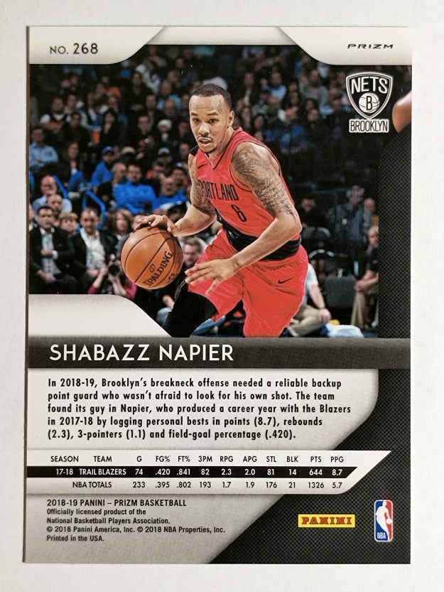 2018-19 Panini Prizm Prizms Green #268 Shabazz Napier