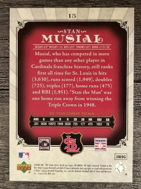 2006 SP Legendary Cuts #15 Stan Musial (NM)