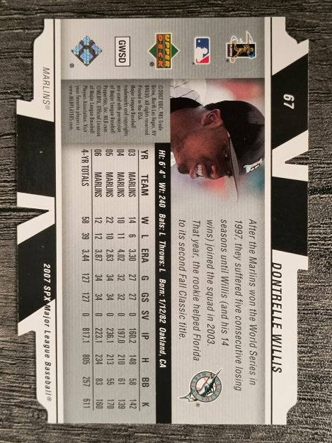 2007 SPx #67 Dontrelle Willis