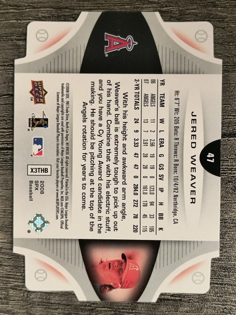 2008 SPx #47 Jered Weaver