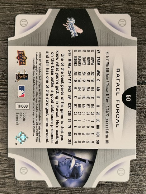 2008 SPx #50 Rafael Furcal