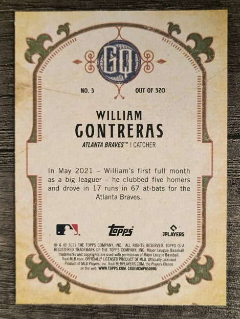 2022 Topps Gypsy Queen #3 William Contreras