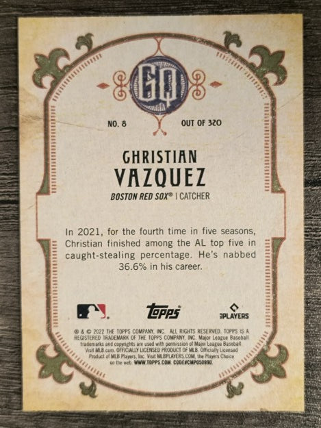 2022 Topps Gypsy Queen #8 Christian Vazquez