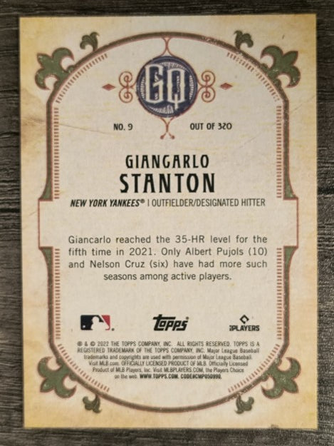 2022 Topps Gypsy Queen #9 Giancarlo Stanton
