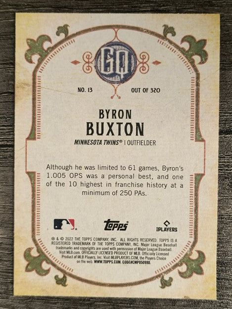 2022 Topps Gypsy Queen #13 Byron Buxton