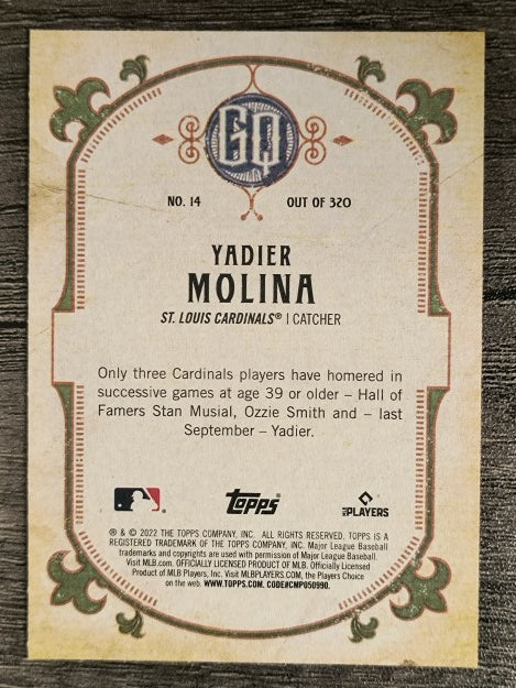 2022 Topps Gypsy Queen #14 Yadier Molina
