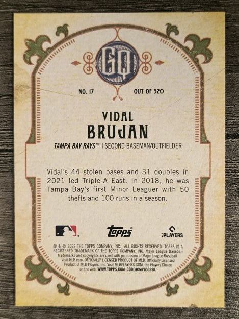 2022 Topps Gypsy Queen #17 Vidal Brujan RC