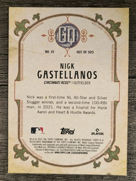 2022 Topps Gypsy Queen #19 Nick Castellanos