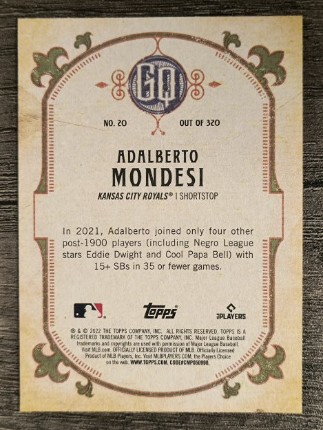 2022 Topps Gypsy Queen #20 Adalberto Mondesi