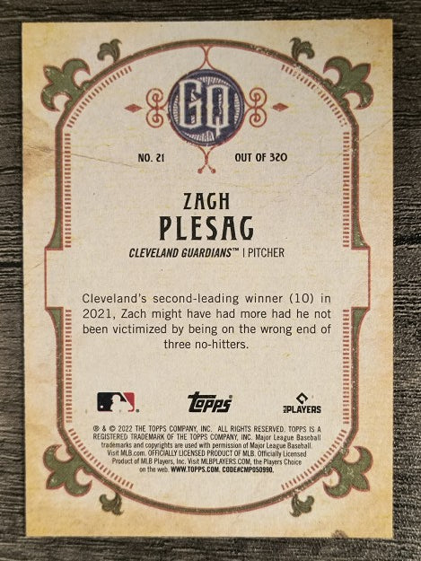 2022 Topps Gypsy Queen #21 Zach Plesac