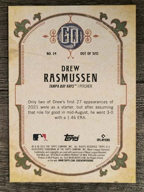 2022 Topps Gypsy Queen #24 Drew Rasmussen