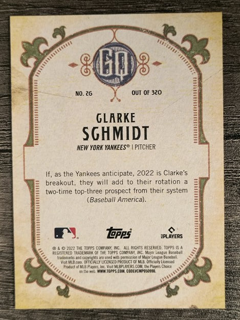 2022 Topps Gypsy Queen #26 Clarke Schmidt
