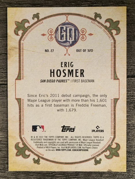 2022 Topps Gypsy Queen #27 Eric Hosmer