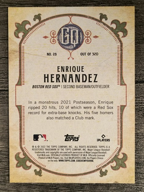 2022 Topps Gypsy Queen #28 Enrique Hernandez