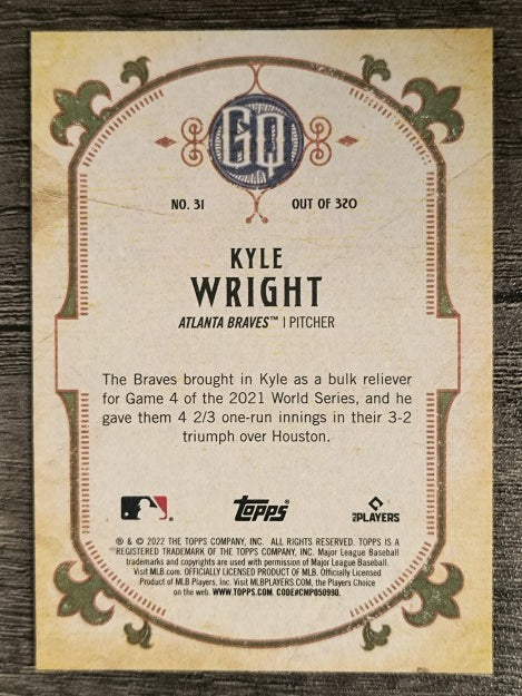 2022 Topps Gypsy Queen #31 Kyle Wright
