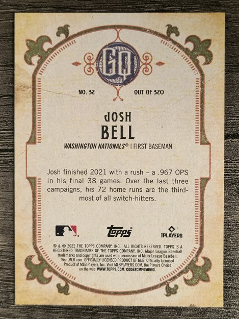 2022 Topps Gypsy Queen #32 Josh Bell