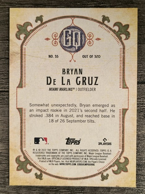 2022 Topps Gypsy Queen #35 Bryan De La Cruz RC