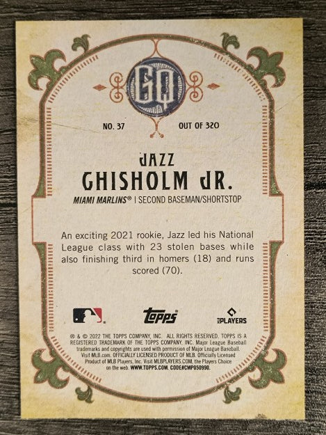2022 Topps Gypsy Queen #37 Jazz Chisholm Jr.