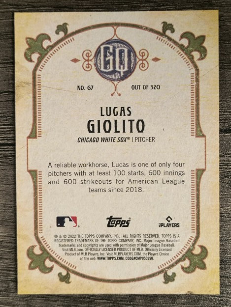 2022 Topps Gypsy Queen #67 Lucas Giolito