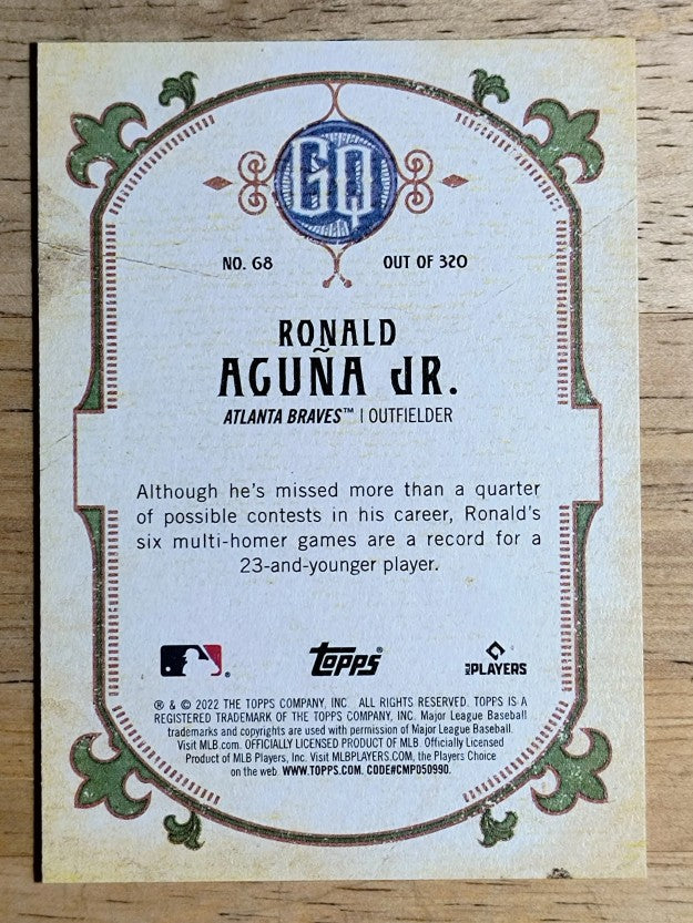 2022 Topps Gypsy Queen #68 Ronald Acuna Jr.