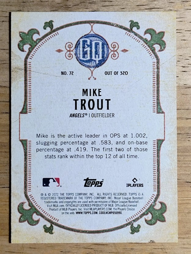 2022 Topps Gypsy Queen #72 Mike Trout