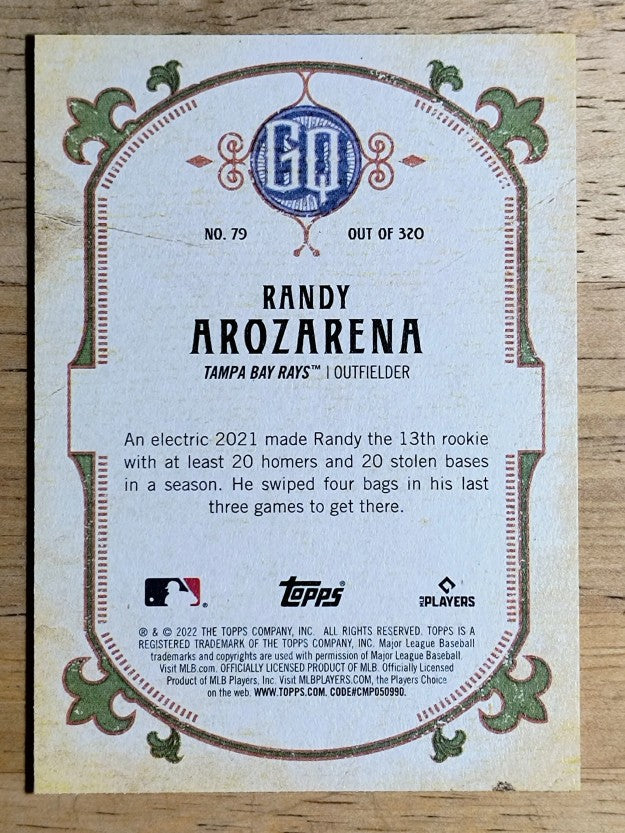 2022 Topps Gypsy Queen #79 Randy Arozarena