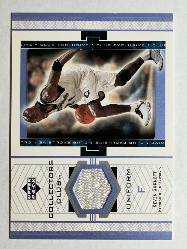 2002 Upper Deck Collector's Club #KGU Kevin Garnett JSY
