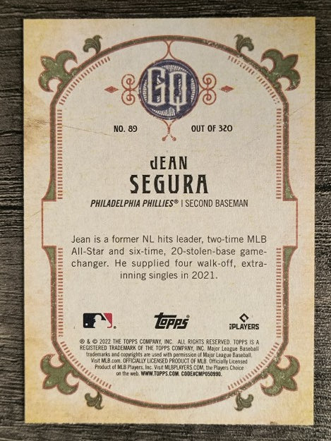 2022 Topps Gypsy Queen #89 Jean Segura